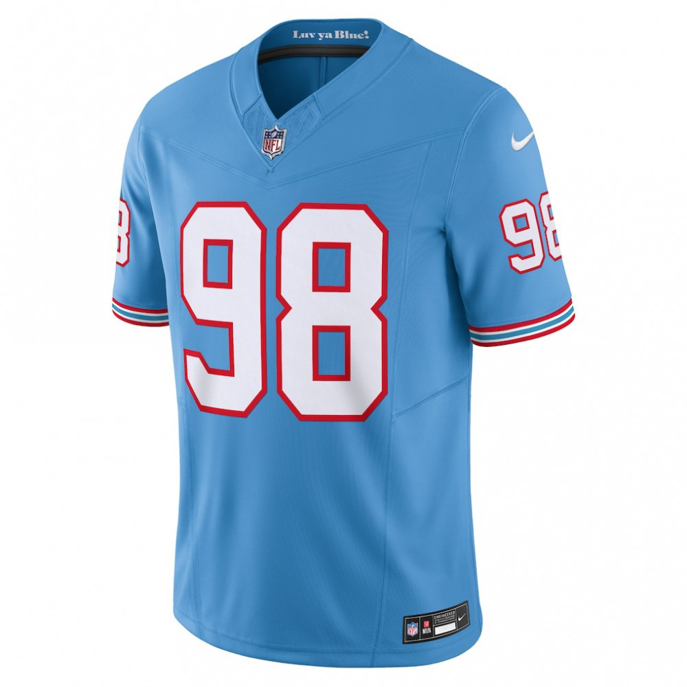 Jeffery Simmons Tennessee Titans Nike Vapor F.U.S.E. Limited Jersey - Light Blue-GridironStore